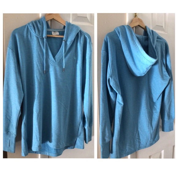 The Black Dog Tops - The Black Dog Light Blue Hooded Sweatshirt